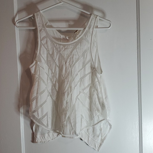 Free People Tops - Free People Size Xsmall White Sheer Tank